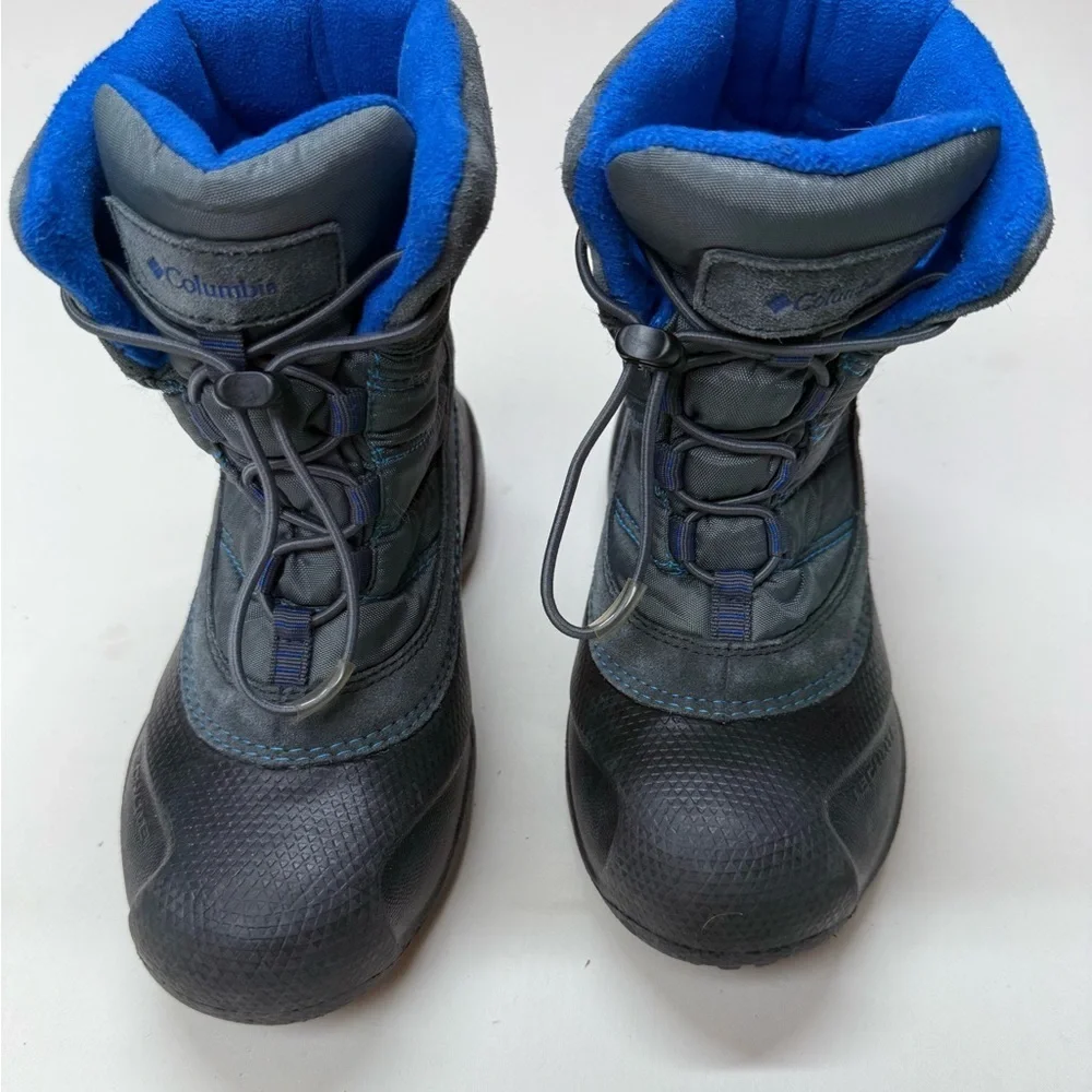 Columbia Kids' Gray and Blue Snow Boots
